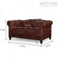 Sofa furniture luxury vintage leather chesterfield sofa